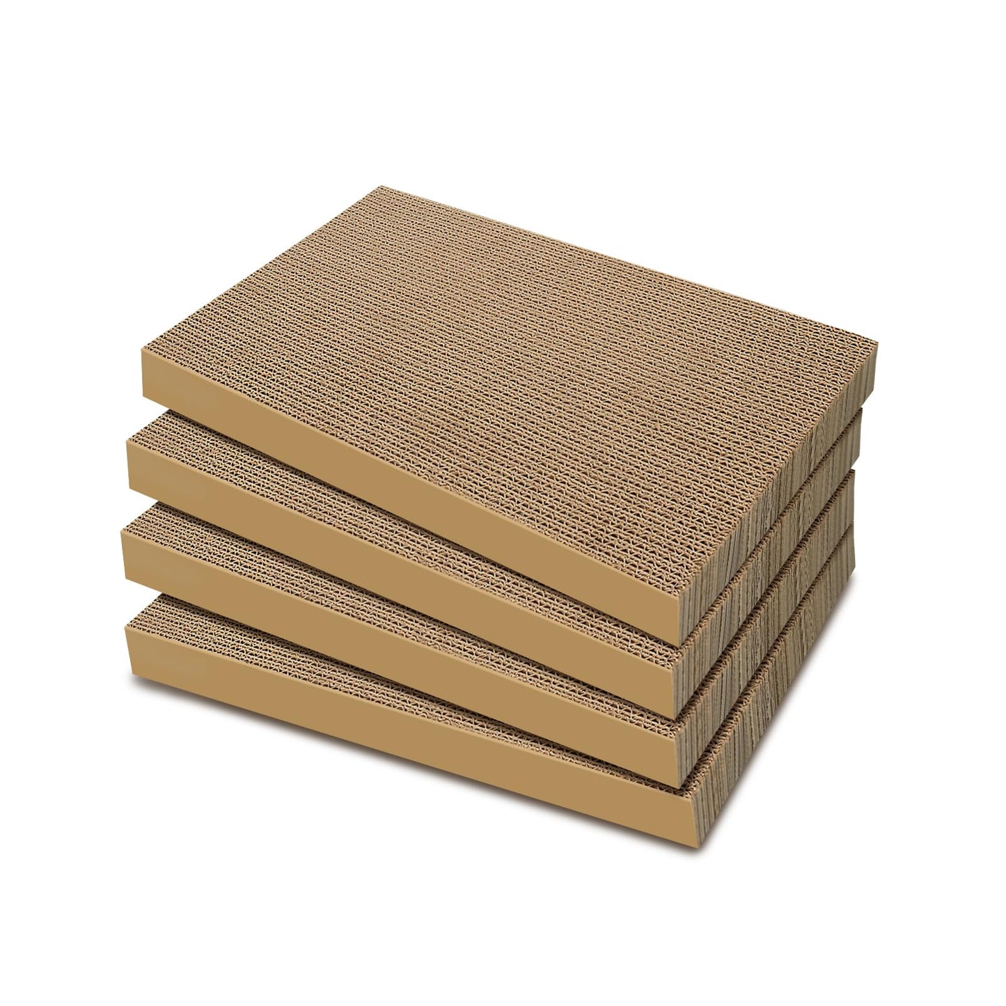 AGYM Cat Scratchers 4 Packs Refill Cat Scratching Pad Cardboard for Indoor Cats and Kitten, Large Size Cat Scratch Pad Board Easy for Cats to Scratch