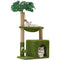 Woochpet 37" Cat Tree Tower for Indoor Cats Multi-Functional Comfy Cat Bed - with Sturdy Scratching Post, Cozy Hammock for Kittens and Small Cats,Cute Cat Tower with Fun Mouse Hole and Toy Ball