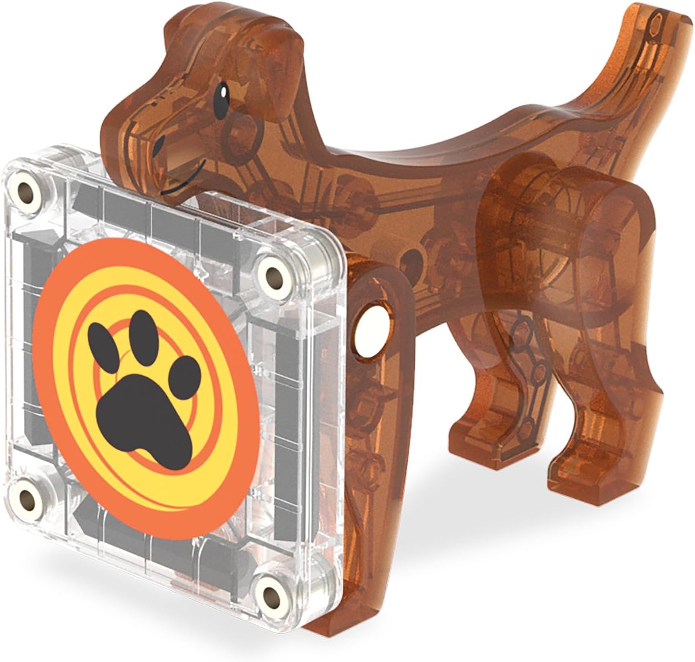 Magna-Tiles Dog House 13-Piece Magnetic Construction Set, The Original Magnetic Building Brand