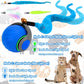 Interactive Cat Toy Ball - Speedy Cat Toys for Indoor Cats with Feather Tails for Chasing, Moving Stimulation Smart Cat Toy for Enrichment, Motion Activated Automatic Rolling Toys to Keep Them Busy