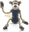 BUYPOW Funny Plush Dog Chew Toys, Squeaky Dog Toys, Interactive Tug of War Puppy Toys, Stuffed Dog Toys for Small, Medium and Large Dogs - Monkey