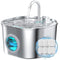 Cat Water Fountain Stainless Steel: Pet Fountains for Cats/Dog Indoor Automatic Waterer Bowls for Drinking Small Animal Water Dispenser Metal Pets Watering Faucet Bottle Auto Kitty Watering Supplies