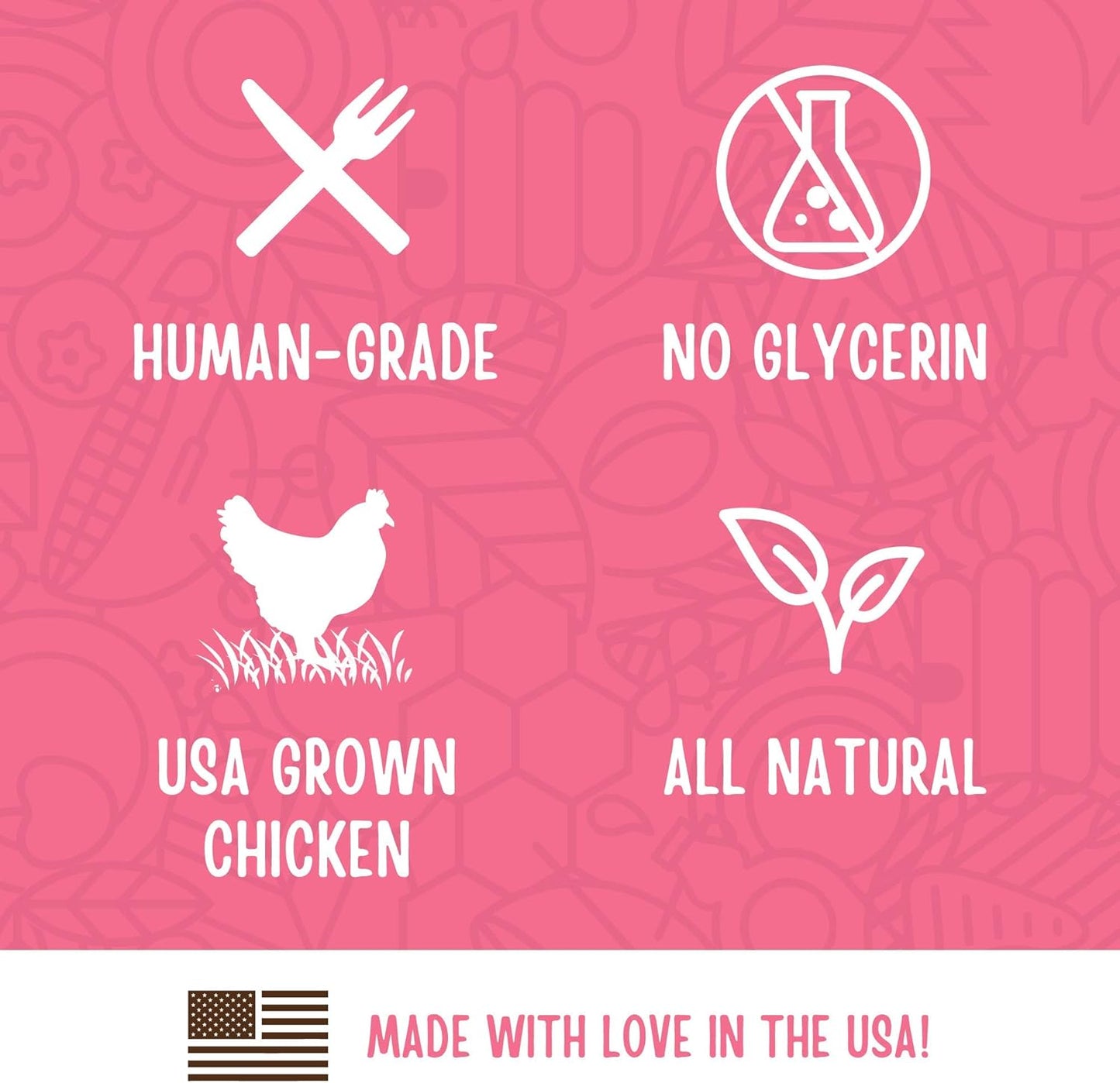 Full Moon Chicken Strips Healthy All Natural Dog Treats Human Grade Made in USA Grain Free, 1.5 Pound (Pack of 1)