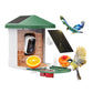 HARYMOR Bird Feeder with Camera with AI Identify Birds Species Solar Powered, Smart Bird House with Cam, 2K HD Video Live Stream, Instant Arrival Alerts - Green