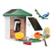 HARYMOR Bird Feeder with Camera with AI Identify Birds Species Solar Powered, Smart Bird House with Cam, 2K HD Video Live Stream, Instant Arrival Alerts - Green
