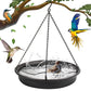 Hanging Bird Bath Hanging Bird-Feeder - CARGEN Garden BirdBath Tray Wildlife Feeder Plate Water Bowl or Water Bowl for Outdoors Garden Patio Decoration