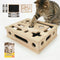 Cat Scratch Puzzle Enrichment Box, Interactive Cat Nail File Box with Sandpaper Liner for Cat Claw Care, Cat Scratch Puzzle Box - Stress Free
