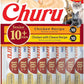 INABA Churu for Senior 10+, Creamy Lickable Cat Treats with Taurine, Vitamin E & C, 0.5 Ounces Each, 20 Tubes, Chicken Variety