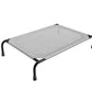 Simple Trending Raised Dog Bed for Large Dogs, Waterproof XL Dog Cot, Outdoor Cooling Elevated Pet Bed Load 200lb, 47.75" x 30.5", Grey