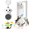 Interactive Cat Toys for Indoor Cats: 2 in 1 Laser Pointer Cat Toy with Automatic Flying Bird & Mouse Wand, Smart Motion Mode Adjustable Speed, USB Rechargeable Safe for Bored Kittens and Adult Cats