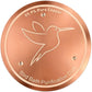 Bird Bath Copper Disk, Copper Disc for Bird Bath 99.99% Pure 0.6 mm Thick with Triple-Point Support for Physical Safe Clean Water for Outdoor Birdbaths Bowl