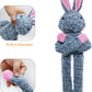 BUYPOW No Stuffing Dog Toys for Large Dogs, 5 Pack Squeaky Crinkle Interactive Dog Animals, Plush Teething Toys to Keep Them Busy, Cute Funny Dogs Gifts for Small Medium Large Breed