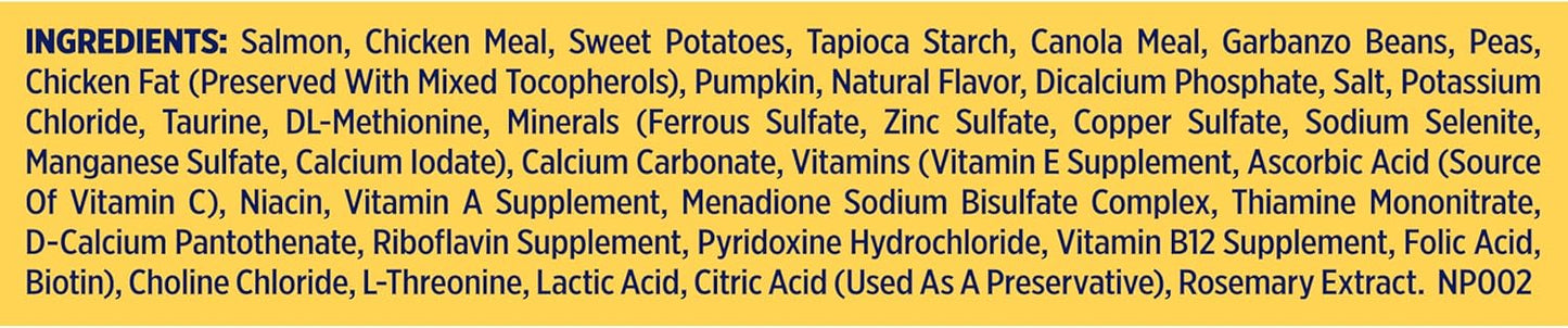 Nature’s Recipe Grain Free Dry Dog Food Salmon, Sweet Potato & Pumpkin Recipe, 24 lb. Bag