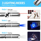 Laser Pointer Cat Toy, Interactive Toy with Red Dot LED Light Pointer, Long Range 3 Modes Projection Playpen for Kitten Interaction,USB Recharge Pointer (1 pcs)