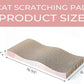 SIDAZON Cat Scratching Board cat Scratcher Cat Scratch Pad Cardboard cat scratchers for Indoor Cats Reversible Large Wide Corrugated with Catnip(2pcs)