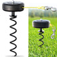 Dog Tie Out Cable and Stake 360° No Tangle Heavy Spiral Yard Stake and Retractable Dog Leash for Dogs Up to 10-90 lbs, 30ft Dog Chain for Outside