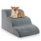Chic Threads Dog Stairs for Small Dogs, 3-Step Dog Stairs for High Beds and Couch, Pet Steps for Small Dogs and Cats，Non-Slip Stable Indoor Dog Steps