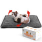 Mora Pets Self Heating Cat Bed Self Warming Cat Pad Thick Thermal Pet Bed Mat 24 x 18 Inches with Removable Cover Machine Washable Ultra Warm Mat for Outdoor Indoor Cats and Small Dogs