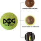 Tennis Balls for Dogs - 12 Pack 2.5'' Durable Non-Toxic Outdoor Dog Toys Balls with Mesh Bag, SGS Certified, Colorful Fetch Toys, Medium Large Breeds (Non Squeaky)
