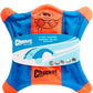 Chuckit! Flying Squirrel Fetch Dog Toy - Water Floating Flyer - Soft and Durable Polyester Canvas Construction - For Medium Dogs - Size Medium - 9.5-inch Diameter - Pack of 1 - Orange and Blue