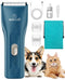 oneisall Pet Clipper for Cat Matted Hair, Pet Shaver for Cats Quiet Pet Clippers Waterproof Cordless Cat Clippers for Matted Long Hair with Storage Bag (Green)