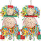 BBjinronjy Bird Toys,2PCS Hanging Natural Soft Sola Ball Beak Chew Shred Forage Toys for Parrots,Cockatiel,Conure,Love Birds,Parakeets,Budgie and Other Small Birds