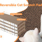 PatiencET Cat Scratch Pad with Box, 4 Pack Cardboard Cat Scratcher Lounge Bed for Indoor Cats, Reversible Corrugated Scratching Board Refill with Catnip