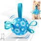Interactive Dog Toys Dog Soccer Ball to Keep Them Busy,Durable Automatic Moving Jumping Dog Balls with Straps for Small/Medium/Large Dogs, USB Rechargeable,Not for Aggressive Chewers