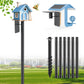 Heavy Duty Bird Feeder Pole - 88" Adjustable Bird House Stand Outdoor, Anti-Tip Auger & Stable Mount for Smart Camera Birdfeeder,Bluebird House, Bird Buddy, Birdfy