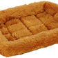 MidWest Homes for Pets QuietTime XXS Dog Bed – Cinnamon Faux Fur Bolster, Ultra-Soft and Machine Washable, Fits 18-Inch Crates and Carriers, for Small Dogs and Cats