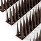 OFFO Bird Spikes Pigeon Outdoor Spikes for Cat Keep Birds Raccoon Woodpecker Away Covers 8 Feet(2.44m), Brown