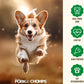 Pork Chomps Roasted Pork Skin Dog Chews, 6-inch Twists, 15 Count