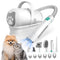 Dog Grooming Kit, Pet Grooming Vacuum with Pet Clipper Nail Grinder, Dog Hair Vacuum with 6 Pet Grooming Tools for Dogs Cats Shedding Grooming