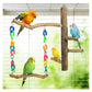 Bird Toys, Bird Swing Toys with Perch Stand, Cage Accessories for Budgies, Parakeets, Cockatiels & Other Small Birds