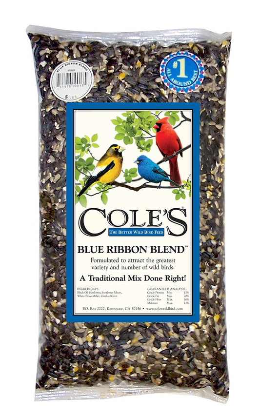 Cole's BR05 Blue Ribbon Blend Bird Seed, 5-Pound