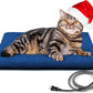 Kiroto Outdoor Pet Heating Pad for Cat Dog, Heated Mat with Waterproof Cover and Automatic Temperature Control, Suitable for Cat Houses, Dog Houses, Small Beds, Porches,20"x16",Blue