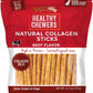 Rewardables | Healthy Chewers | Natural Collagen and Beef Sticks for Dogs | 100 Count | High Protein and Limited Ingredient Dog Chews