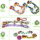 SHARLOVY Large Tough Chew Toys for Aggressive Chewers Large Breed,Heavy Duty Dental Rope Toys Kit for Medium Dogs,5 Knots Indestructible Cotton Puppy Teething Chew Tug Toy Set of 9