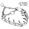 Prong Collar for Dogs, Dog Training Collar, Adjustable Size Dog Pinch No Pull Collar with Quick Release Buckle for Small Medium Large Dogs(Packed with Two Extra Links)