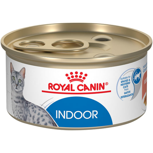 Royal Canin Feline Health Nutrition Indoor Adult Morsels in Gravy Cat Food, 3 oz (Pack of 24)