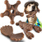NEZIN Dog Toys for Aggressive Chewers, Indestructible Toys for Large Dogs, Dog Chew for Large Medium Small Breed, 3 Pack Super Chewer with Tough Nylon, Gift for Dogs