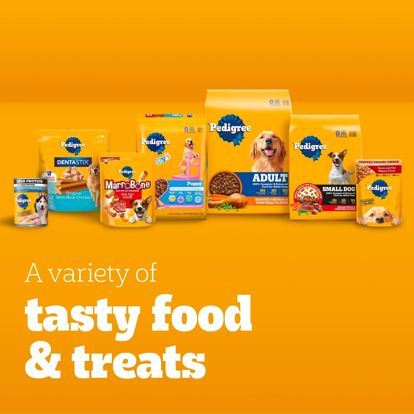 Pedigree Chopped Ground Dinner Wet Dog Food Beef & Bacon Variety Pack, (30) 3.5 oz. Pouches