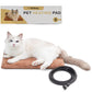 Pet Heating Pad for Cats Dogs Indoor & Sheltered Outdoor Waterproof Heated Cat Bed Heated Dog Bed Chew Resistant Cord Constant Temperature Brown 16 x 13 Inch