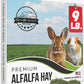 9lb Farm Fresh, USA Grown, Organic Alfalfa Hay for Rabbits, Guinea Pigs, Chinchillas, Goats, Hamsters & Ferrets - Rabbit Food Rich in Protein & Fiber - Just Dried, Hand-Selected