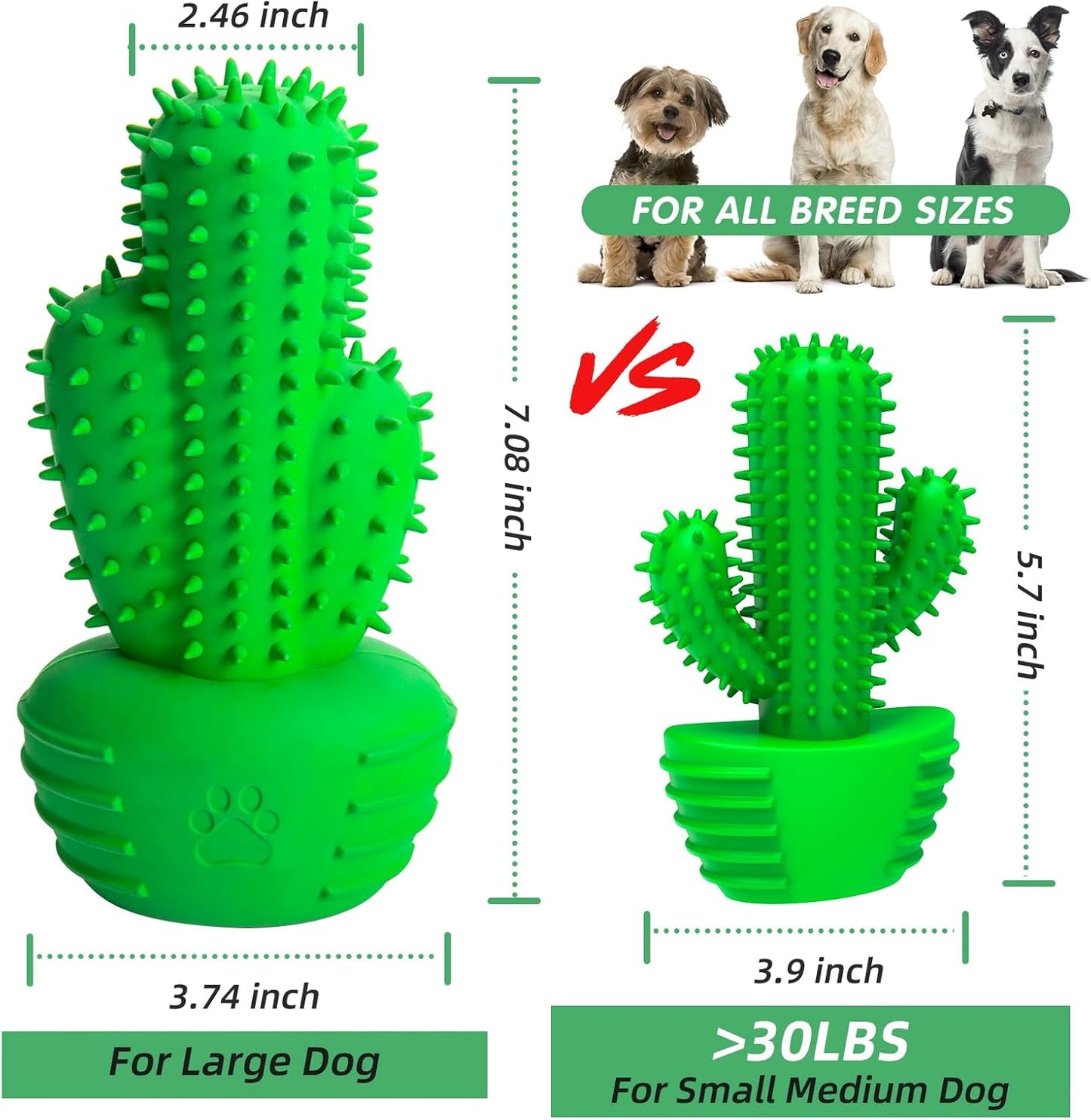Pamlulu Dog Chew Toys Dog Toothbrush Stick Teeth Cleaning Brush Dental for Medium Large Dog, Puppy Christmas Easter Birthday Gifts, Outdoor Squeaky Toys for Aggressive Chewers Interactive Tough Toys