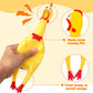 POPLAY Screaming Chicken, Squeaky Chicken Dog Toys Prank Novelty Toys for Kids Adults