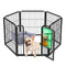 FXW Homeplus Unleashed Indoor Dog Playpen - Stress-Free and Safe Play, Heavy Duty 24 Inch 6 Panels Dog Pen for Puppy and Small Dogs, Black│Patented
