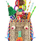 KATUMO Bird Toys, Parrot Grass Basket and Shredding Foraging for Parakeets, Cockatiels, Conures, Small and Medium Bird Cage Accessories