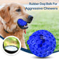 CHEODIN 2 Pack Indestructible Squeaky Dog Balls for Aggressive Chewers, Interactive Dog Toys for Teething, Relieving Anxiety. Chew Toy for Large, Medium Breeds, Outdoor Rubber Balls.