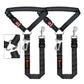 Removable Dog Seat Belt Harness for Car, 3 in 1 Pet Dog Car Seatbelt Leash, Retractable Restraint Secures to Vehicle Headrest & Adjustable Reflective